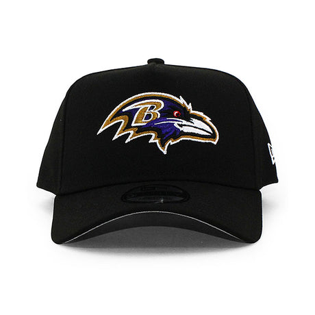 ニューエラ キャップ 9FORTY ボルチモア レイブンズ NFL A-FRAME SNAPBACK CAP BLACK