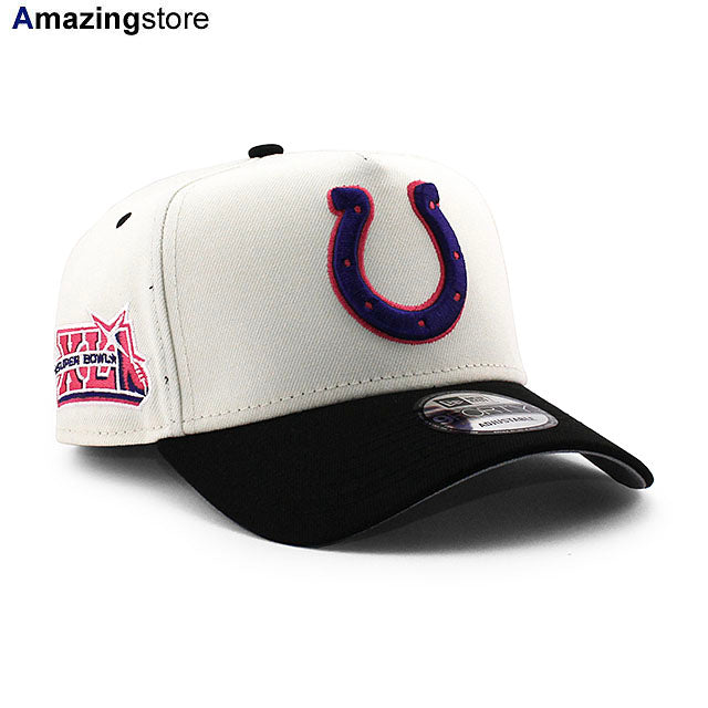 ニューエラ キャップ 9FORTY インディアナポリス コルツ NFL SUPERBOWL XLI GREY BOTTOM A-FRAME SNAPBACK CAP C WHITE