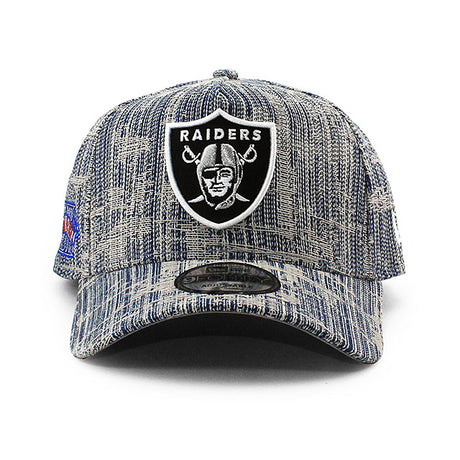 ニューエラ キャップ 9FORTY スベガス レイダース NFL SUPER BOWL XVIII GREY BOTTOM A-FRAME SNAPBACK CAP D DENIM