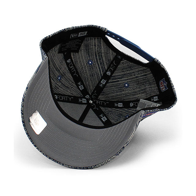 ニューエラ キャップ 9FORTY スベガス レイダース NFL SUPER BOWL XVIII GREY BOTTOM A-FRAME SNAPBACK CAP D DENIM