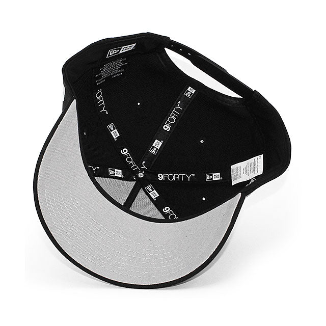 ニューエラ キャップ 9FORTY アナハイム ダックス NHL 30TH GREY BOTTOM A-FRAME SNAPBACK CAP BLACK