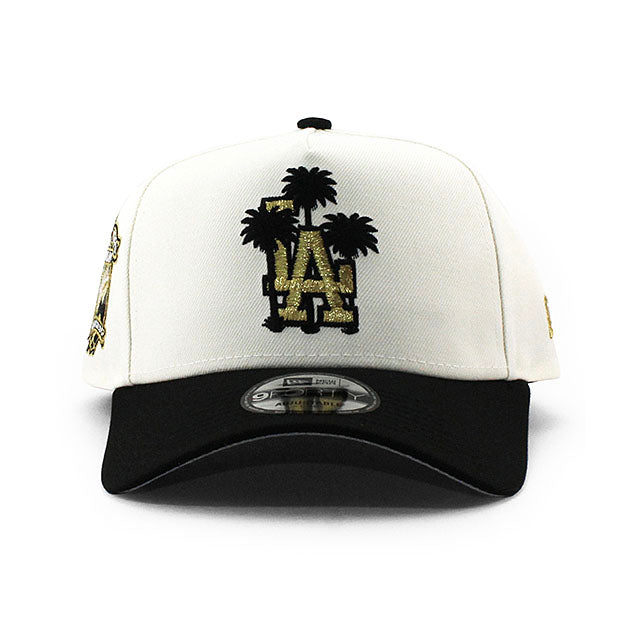 ニューエラ キャップ 9FORTY ロサンゼルス ドジャース MLB 40TH GREY BOTTOM A-FRAME SNAPBACK CAP CREAM