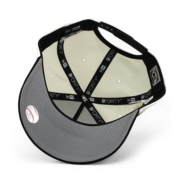 ニューエラ キャップ 9FORTY ロサンゼルス ドジャース MLB 40TH GREY BOTTOM A-FRAME SNAPBACK CAP CREAM