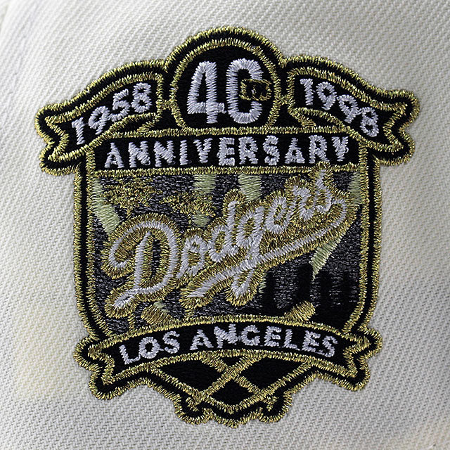ニューエラ キャップ 9FORTY ロサンゼルス ドジャース MLB 40TH GREY BOTTOM A-FRAME SNAPBACK CAP CREAM