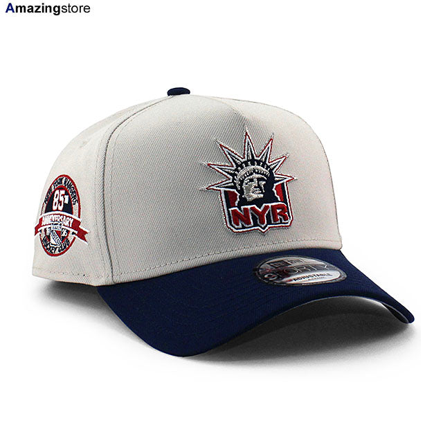 ニューエラ キャップ 9FORTY ニューヨーク レンジャース NHL 85TH GREY BOTTOM A-FRAME SNAPBACK CAP STONE