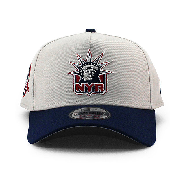 ニューエラ キャップ 9FORTY ニューヨーク レンジャース NHL 85TH GREY BOTTOM A-FRAME SNAPBACK CAP STONE