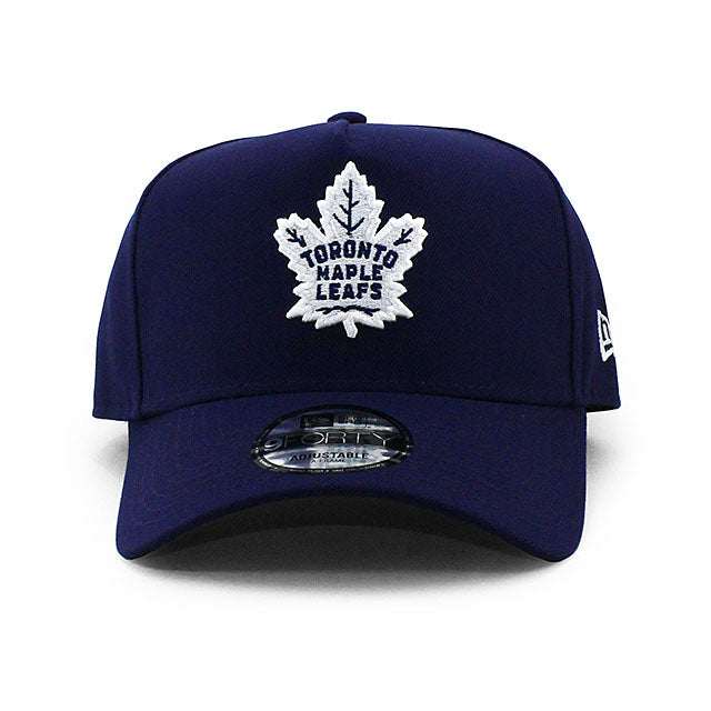 ニューエラ キャップ 9FORTY トロント メープル リーフス NHL A-FRAME SNAPBACK CAP NAVY