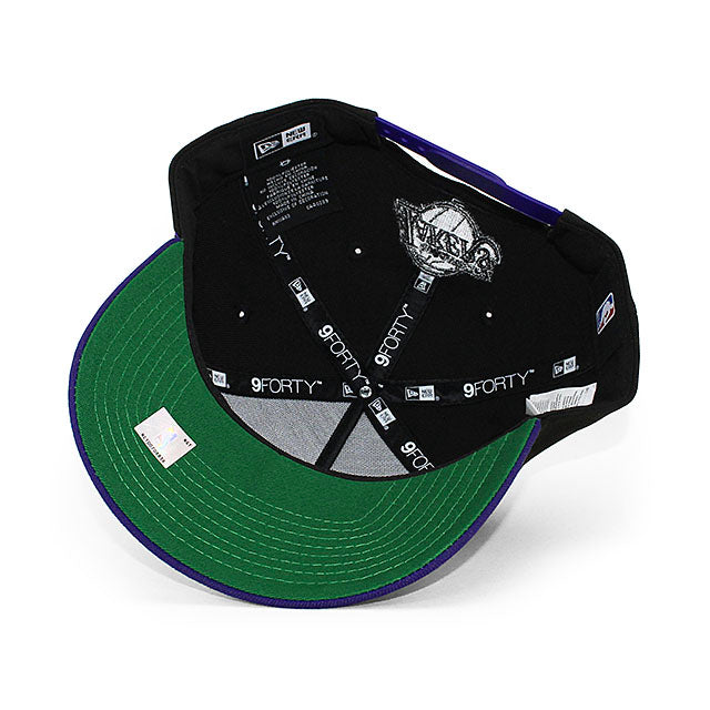 ニューエラ キャップ 9FORTY ロサンゼルス レイカーズ NBA KELLY GREN BOTTOM A-FRAME SNAPBACK CAP BLACK