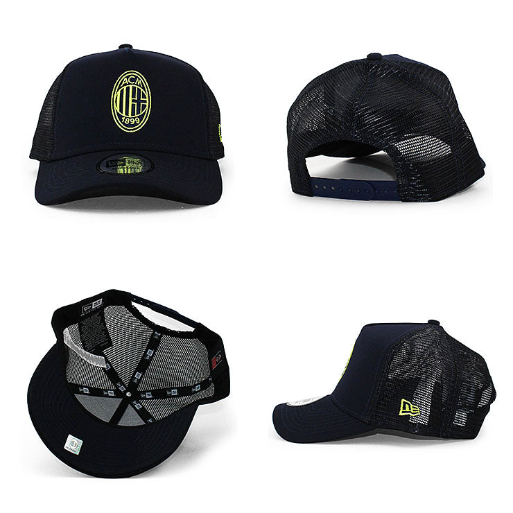 ニューエラ メッシュキャップ ACミラン SERIA A REPREVE E-FRAME TRUCKER MESH CAP NAVY