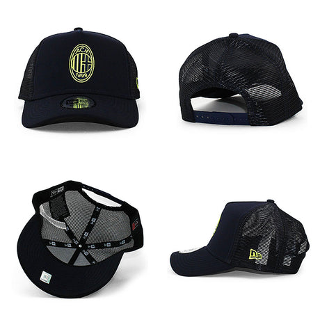 ニューエラ メッシュキャップ ACミラン SERIA A REPREVE E-FRAME TRUCKER MESH CAP NAVY