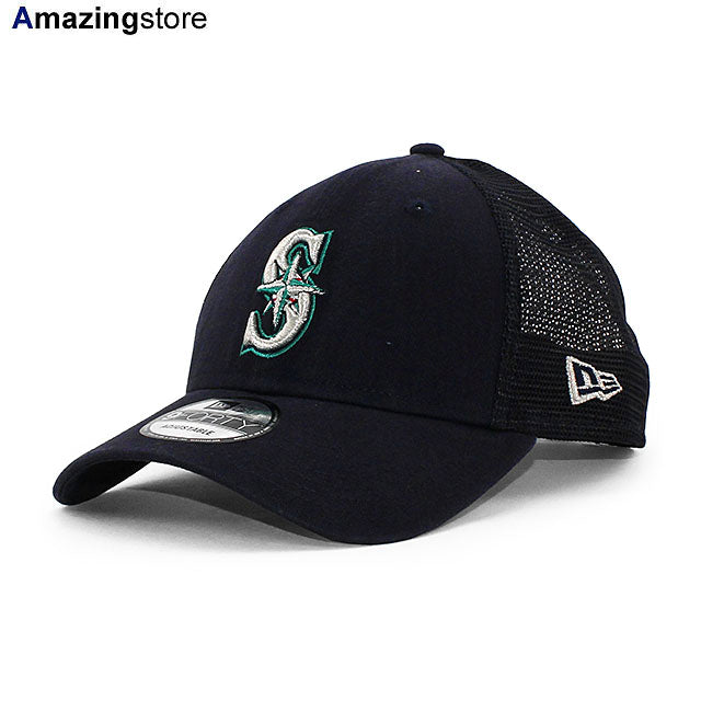 ニューエラ メッシュキャップ 9FORTY シアトル マリナーズ MLB TRUCKER MESH CAP NAVY