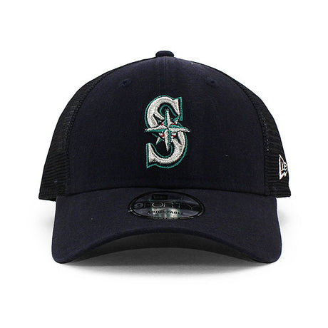 ニューエラ メッシュキャップ 9FORTY シアトル マリナーズ MLB TRUCKER MESH CAP NAVY
