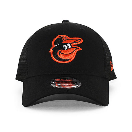 ニューエラ メッシュキャップ 9FORTY ボルチモア オリオールズ MLB TRUCKER MESH CAP BLACK