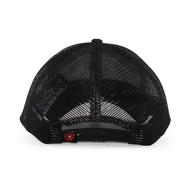 ニューエラ メッシュキャップ 9FORTY ボルチモア オリオールズ MLB TRUCKER MESH CAP BLACK