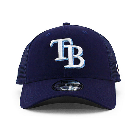 ニューエラ メッシュキャップ 9FORTY タンパベイ レイズ MLB TRUCKER MESH CAP NAVY