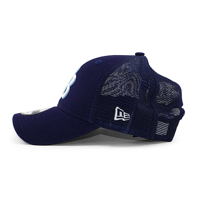 ニューエラ メッシュキャップ 9FORTY タンパベイ レイズ MLB TRUCKER MESH CAP NAVY