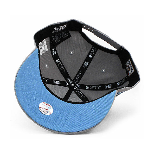 ニューエラ キャップ 9FORTY シカゴ カブス MLB WRIGLEY FIELD 100 YEARS LT BLUE BOTTOM A-FRAME SNAPBACK CAP GREY