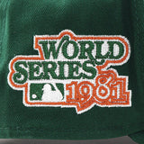 ニューエラ キャップ 9FORTY ロサンゼルス ドジャース MLB 1981 WORLD SERIES GREY BOTTOM A-FRAME SNAPBACK CAP DK GREEN