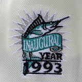 ニューエラ キャップ 9FORTY フロリダ マーリンズ MLB 1993 INAUGURAL SEASON GREY BOTTOM A-FRAME SNAPBACK CAP CREAM