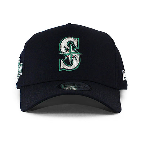 ニューエラ キャップ 9FORTY シアトル マリナーズ MLB 2001 ALL STAR GAME KELLY GREEN BOTTOM A-FRAME SNAPBACK CAP NAVY