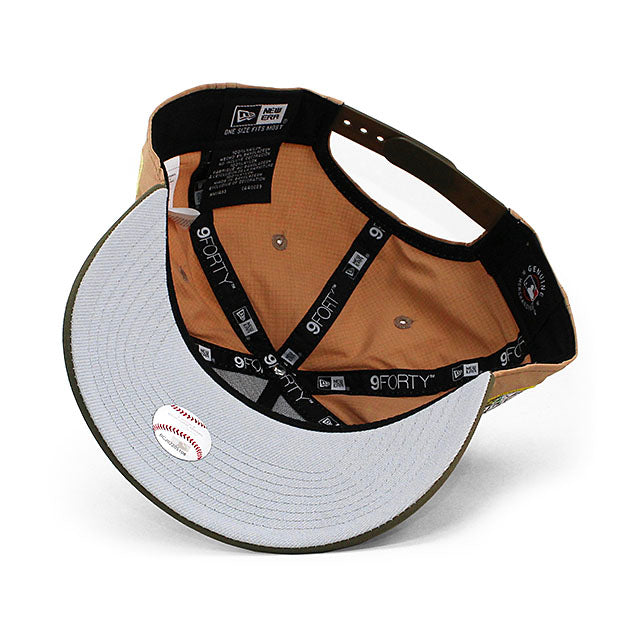 ニューエラ キャップ 9FORTY シアトル マリナーズ RIPSTOP MLB 2023 ALL STAR GAME GREY BOTTOM A-FRAME SNAPBACK CAP TAN
