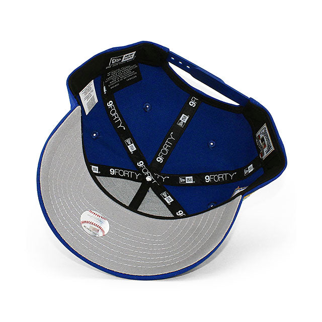 ニューエラ キャップ 9FORTY ニューヨーク メッツ MLB 25TH ANNIVERSARY GREY BOTTOM A-FRAME SNAPBACK CAP BLUE