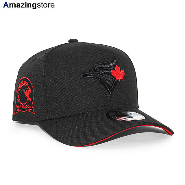 ニューエラ キャップ 9FORTY トロント ブルージェイズ MLB 40TH SEASON RED BOTTOM A-FRAME SNAPBACK CAP BLACK