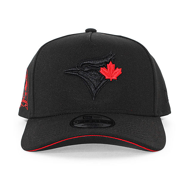 ニューエラ キャップ 9FORTY トロント ブルージェイズ MLB 40TH SEASON RED BOTTOM A-FRAME SNAPBACK CAP BLACK
