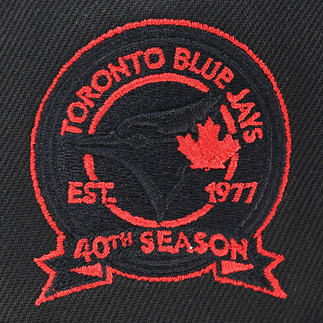 ニューエラ キャップ 9FORTY トロント ブルージェイズ MLB 40TH SEASON RED BOTTOM A-FRAME SNAPBACK CAP BLACK