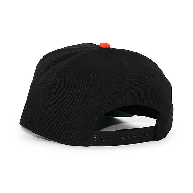 ニューエラ キャップ 9FORTY ボルチモア オリオールズ MLB 30TH ANNIVERSARY KELLY GREEN BOTTOM A-FRAME SNAPBACK CAP BLACK