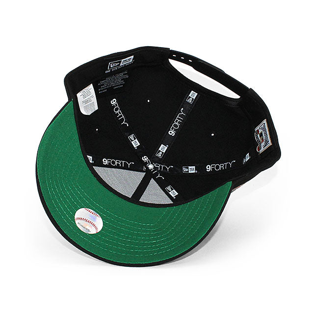 ニューエラ キャップ 9FORTY ボルチモア オリオールズ MLB 30TH ANNIVERSARY KELLY GREEN BOTTOM A-FRAME SNAPBACK CAP BLACK