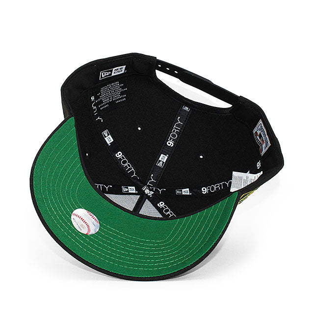 ニューエラ キャップ 9FORTY シアトル マリナーズ MLB 40TH GREEN BOTTOM A-FRAME SNAPBACK CAP BLACK
