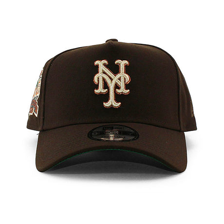 ニューエラ キャップ 9FORTY ニューヨーク メッツ MLB 40TH ANNIVERSARY KELLY GREEN BOTTOM A-FRAME SNAPBACK CAP BROWN