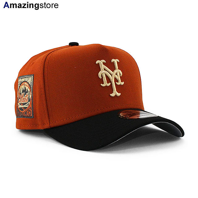 ニューエラ キャップ 9FORTY ニューヨーク メッツ MLB 25TH ANNIVERSARY GREY BOTTOM A-FRAME SNAPBACK CAP RUST