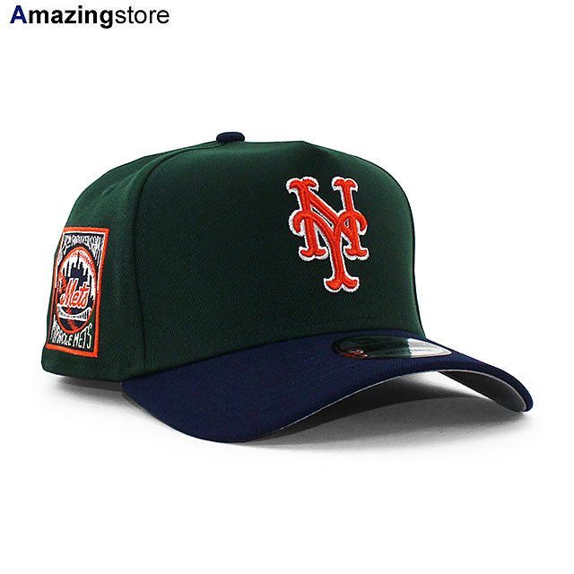 ニューエラ キャップ 9FORTY ニューヨーク メッツ MLB 25TH ANNIVERSARY GREY BOTTOM A-FRAME SNAPBACK CAP GREEN