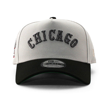 ニューエラ キャップ 9FORTY シカゴ ホワイトソックス MLB COMISKEY PARK KELLY GREEN BOTTOM A-FRAME SNAPBACK CAP STONE