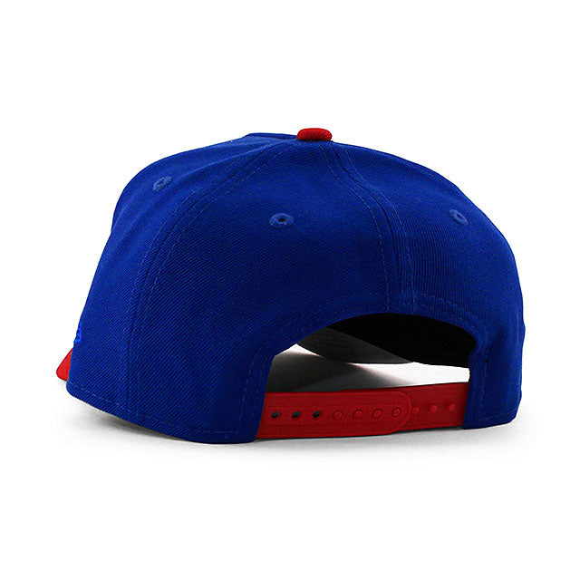 ニューエラ キャップ 9FORTY シカゴ カブス MLB CLARK LOGO GREY BOTTOM A-FRAME SNAPBACK CAP BLUE