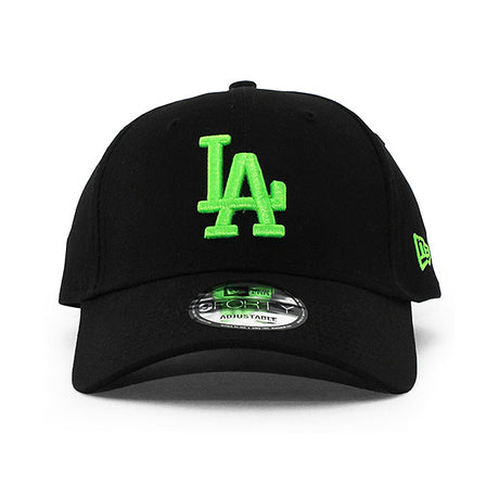 EU AU限定 ニューエラ キャップ 9FORTY ロサンゼルス ドジャース MLB LEAGUE ESSENTIAL STRAPBACK CAP BLACK