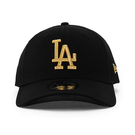 EU AU限定 ニューエラ キャップ 9FORTY ロサンゼルス ドジャース MLB LEAGUE ESSENTIAL STRAPBACK CAP BLACK