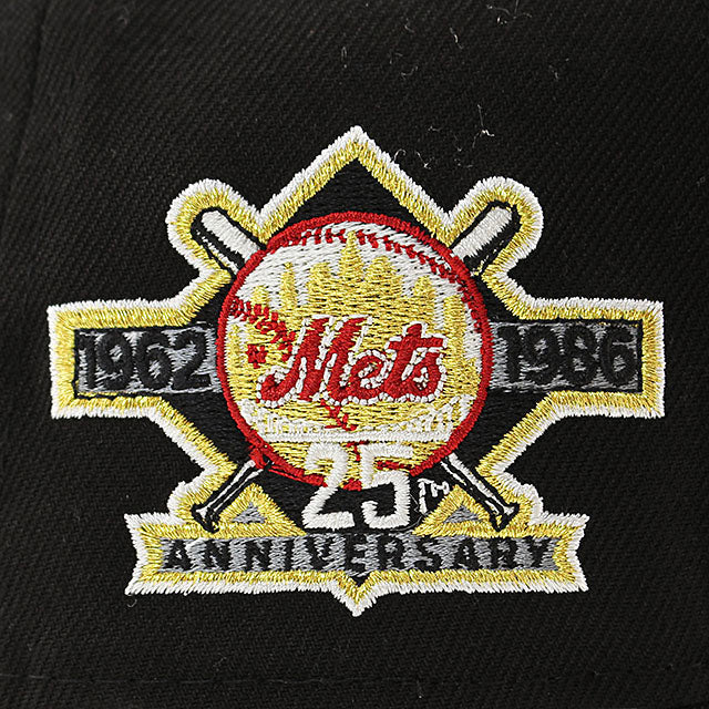 ニューエラ キャップ 9FORTY ニューヨーク メッツ MLB 25TH ANNIVERSARY KELLY BOTTOM A-FRAME SNAPBACK CAP BLACK