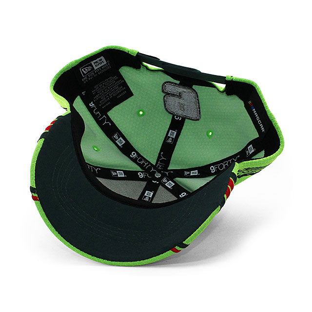 ニューエラ キャップ 9FORTY ナスカー チェイス エリオット CHASE ELLIOTT MOUNTAIN DEW SNAPBACK CAP LIME