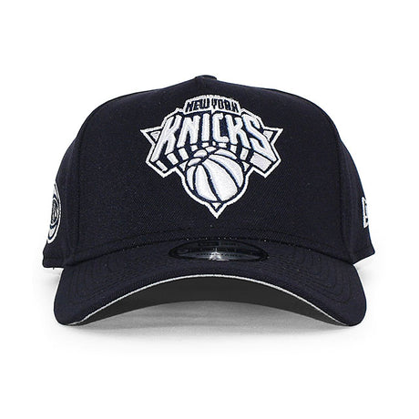 ニューエラ キャップ 9FORTY ニューヨーク ニックス NBA CLASSIC EDITION GREY BOTTOM A-FRAME SNAPBACK CAP NAVY