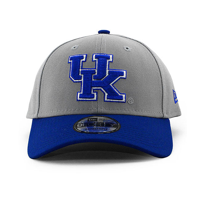 ニューエラ キャップ 9FORTY ケンタッキー ワイルドキャッツ NCAA THE LEAGUE ADJUSTABLE CAP GREY ROYAL BLUE