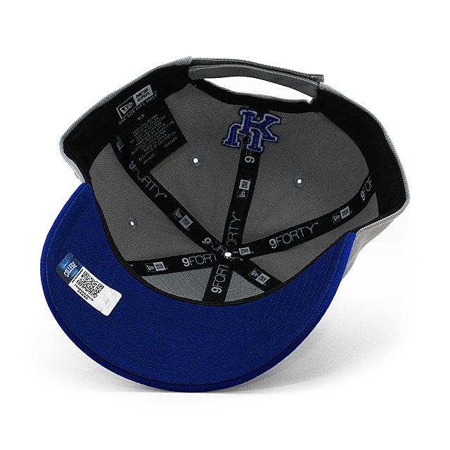 ニューエラ キャップ 9FORTY ケンタッキー ワイルドキャッツ NCAA THE LEAGUE ADJUSTABLE CAP GREY ROYAL BLUE