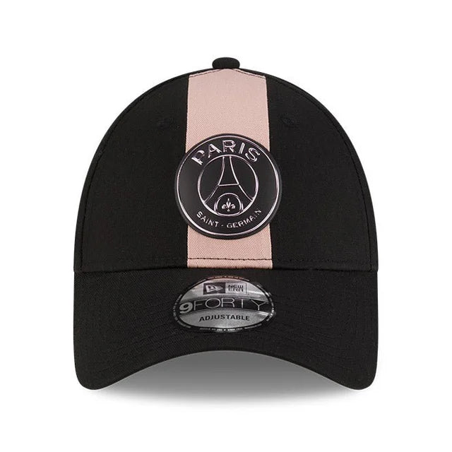 ニューエラ キャップ 9FORTY ストラップバック パリ サンジェルマン FC PSG CONTRAST PANEL STRAPBACK CAP BLACK