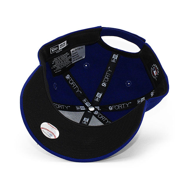 子供用 ニューエラ キャップ 9FORTY ロサンゼルス ドジャース YOUTH MLB THE LEAGUE ADJUSTABLE CAP BLUE