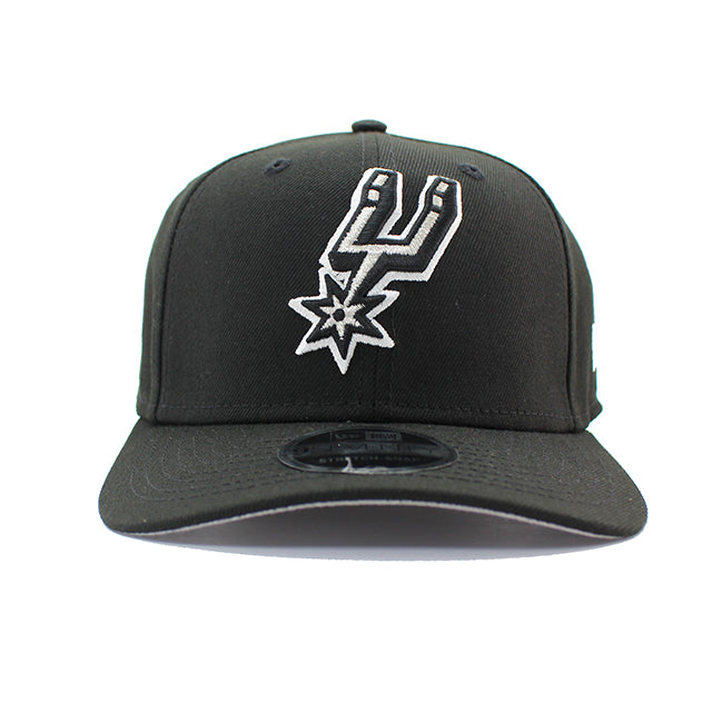 ニューエラ キャップ 9SEVENTY ストレッチ スナップバック サンアントニオ スパーズ NBA STRETCH SNAPBACK CAP BLACK