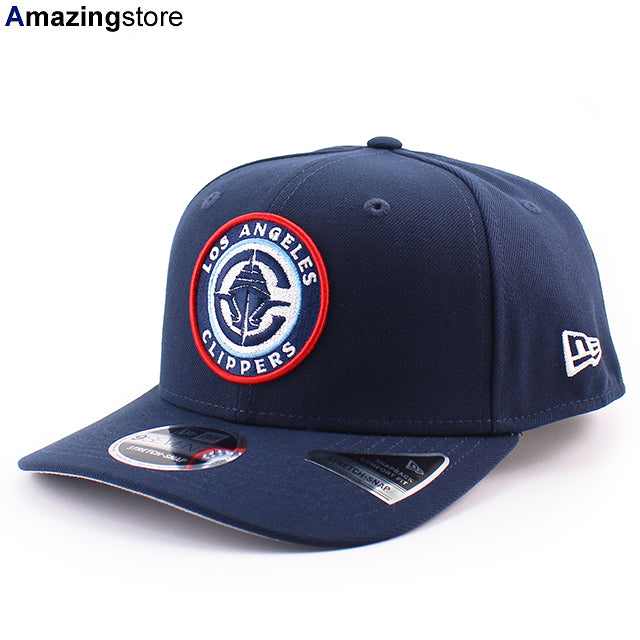 ニューエラ キャップ 9SEVENTY ストレッチ スナップバック ロサンゼルス クリッパーズ NBA GLOBAL LOGO STRETCH SNAPBACK CAP NAVY