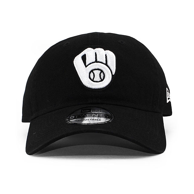 ニューエラ キャップ 9TWENTY ミルウォーキー ブルワーズ MLB CORE CLASSIC STRAPBACK CAP BLACK
