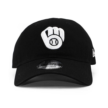 ニューエラ キャップ 9TWENTY ミルウォーキー ブルワーズ MLB CORE CLASSIC STRAPBACK CAP BLACK